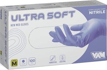 GUANTI NITRILE P/F DM1 ULTRASOFT 100PZ VAM
