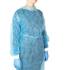 CAMICE MONOUSO DM1 TNT AZZURRO VISITATORE 10PZ POLS.MAGLIA