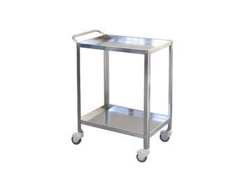 CARRELLO MEDICAZIONE GRANDE 2 RIPIANI CM90X60X85h GIMA