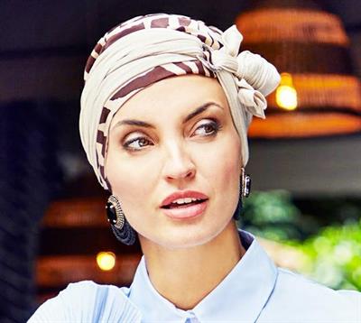 TURBANTE SIENNA BOHO SET SOFT BEIGE GIRAFFE