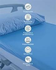 COPRIMATERASSO SINGOLO IMP. RESPIRO CON ANGOLI CM25H HIPSISTEMA